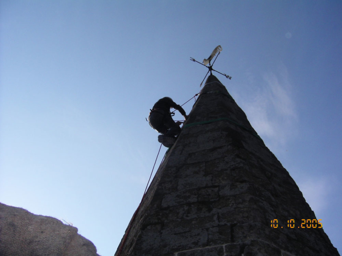 spire , rope access