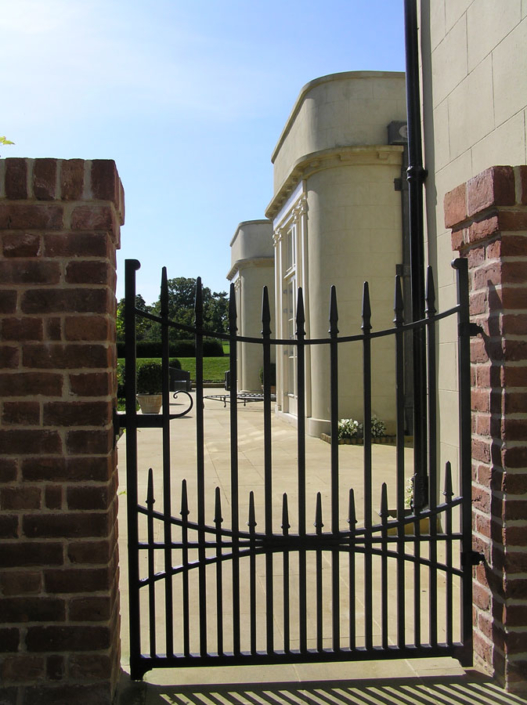 wrought iron gate made inhouse