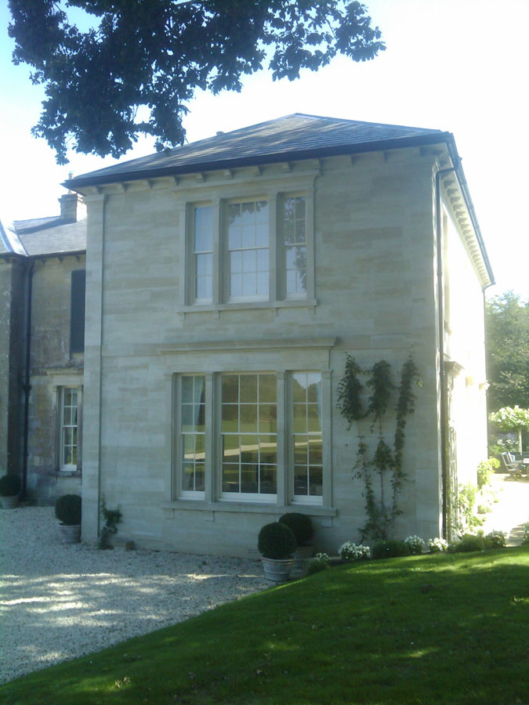 New South wing to country house , chilmark stone