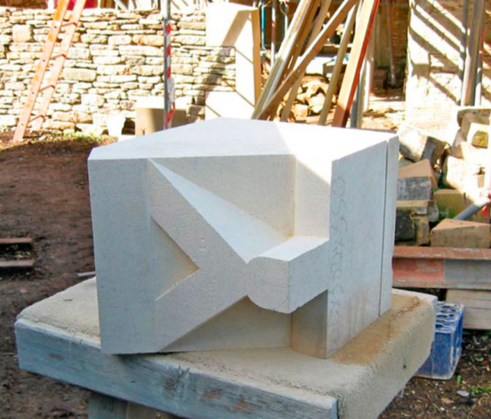 corsham ostlers house roughing out for apex finial